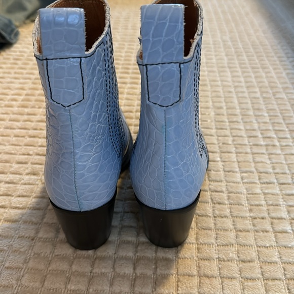 NEW Ganni blue cowboy cowgirl boots size 39 8.5-9 - Picture 3 of 6